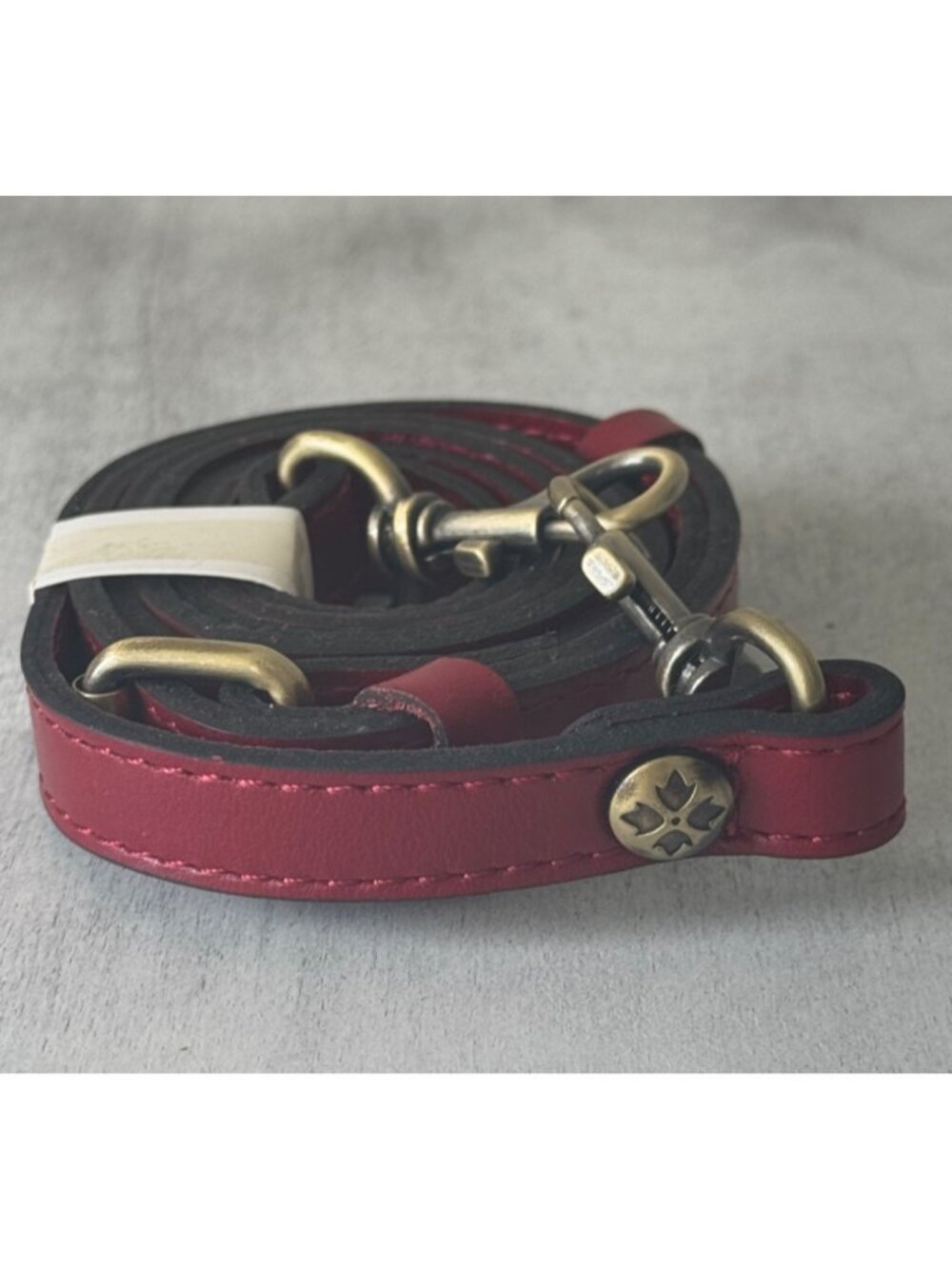 CLIP-ON PATRICIA NASH LEATHER REPLACEMENT SHOULD XBODY STRAP BERRY RED NEW